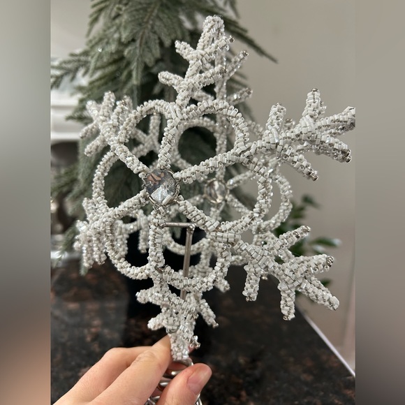 Art Deco beaded star for Christmas tree - Picture 2 of 4